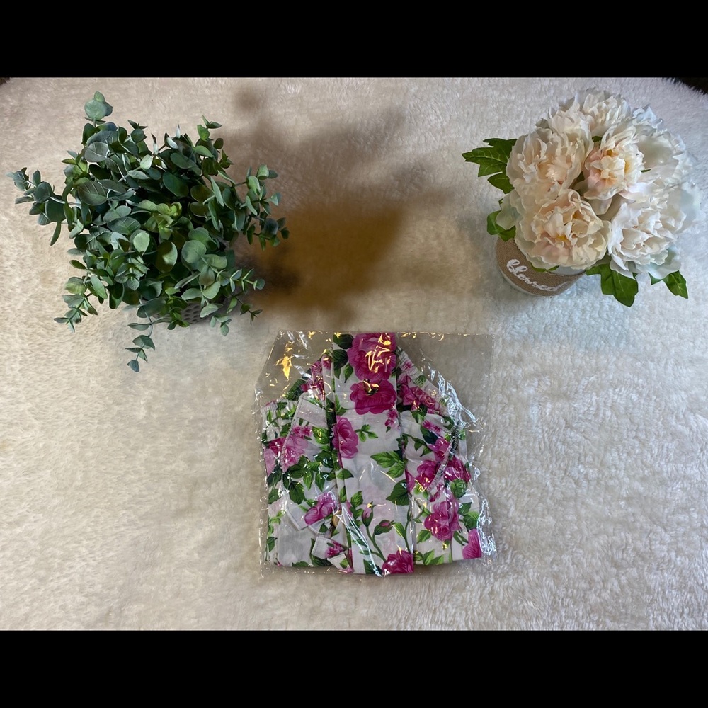 Girls baby 12m flowery romper - Picture 3 of 6